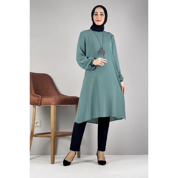 Moda Çizgi Desenli Tunik