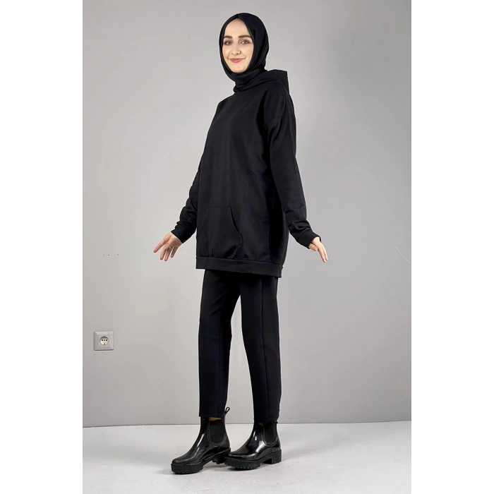 Moda Çizgi Desenli Tunik