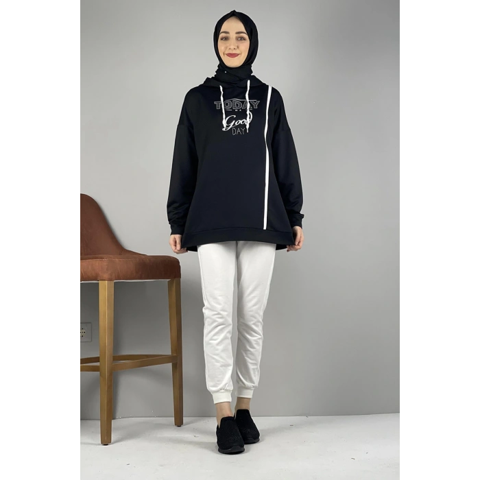 Moda Çizgi Desenli Tunik