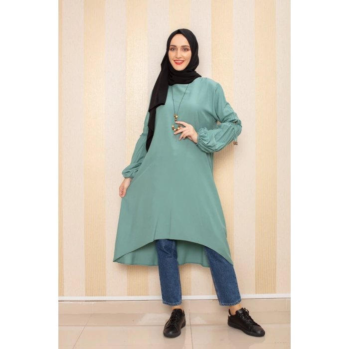 Moda Çizgi Desenli Tunik