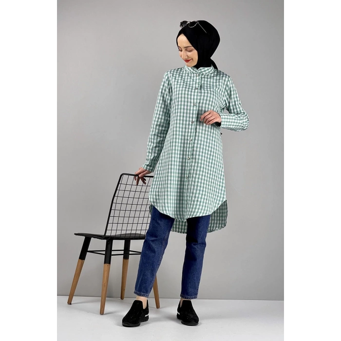 Moda Çizgi Desenli Tunik