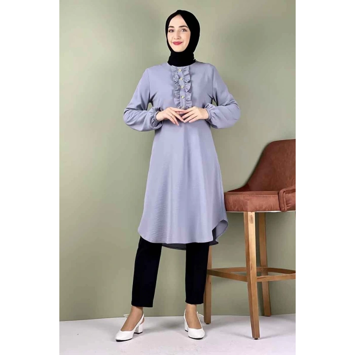 Moda Çizgi Desenli Tunik