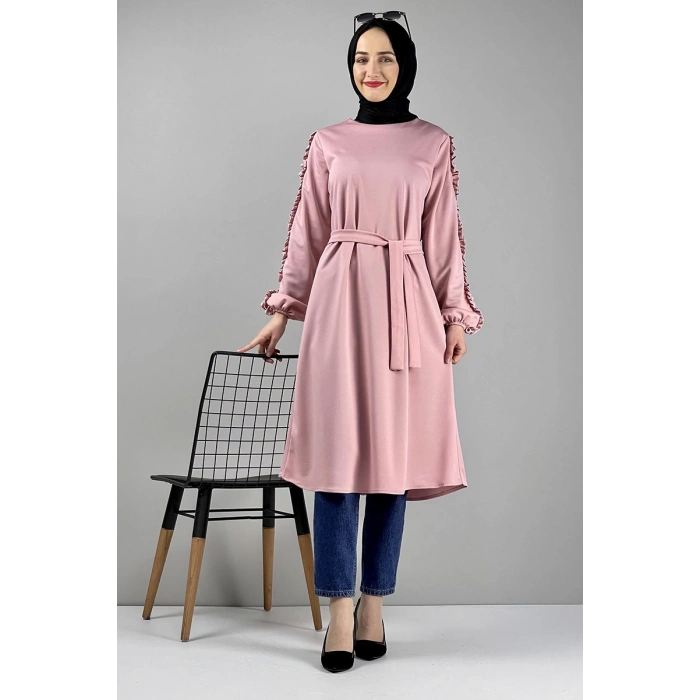 Moda Çizgi Desenli Tunik