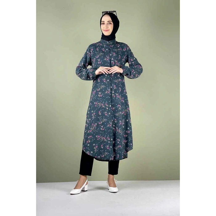 Moda Çizgi Desenli Tunik