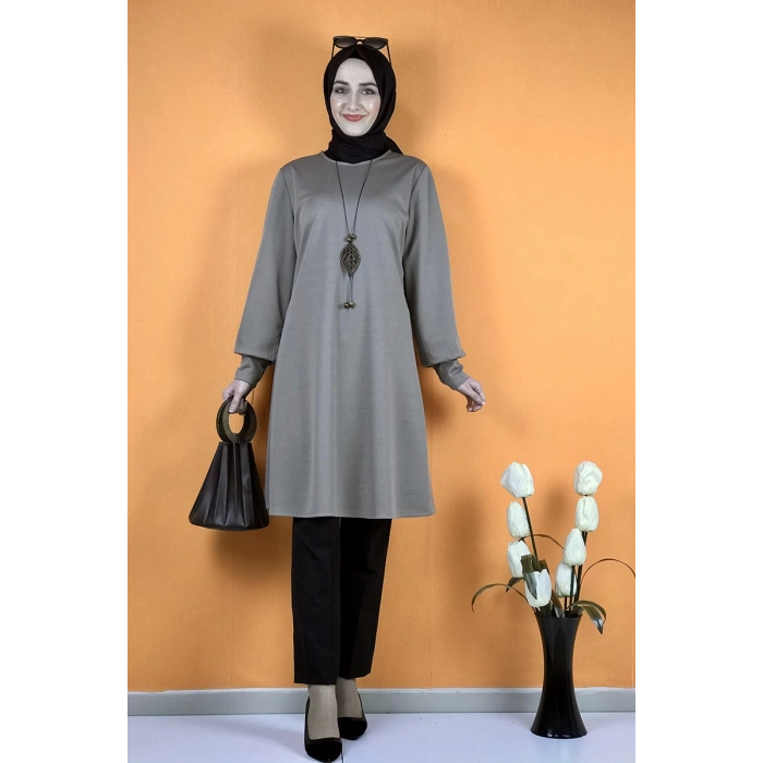 Moda Çizgi Desenli Tunik