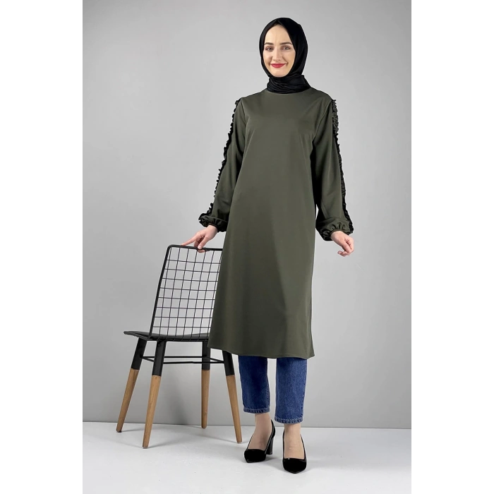 Moda Çizgi Desenli Tunik