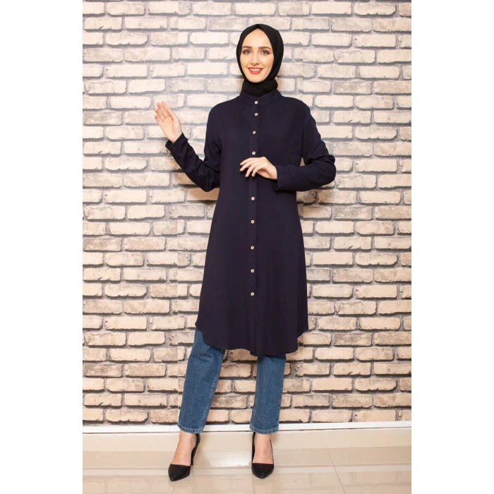 Moda Çizgi Desenli Tunik