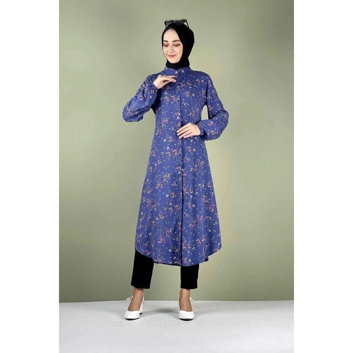 Moda Çizgi Desenli Tunik