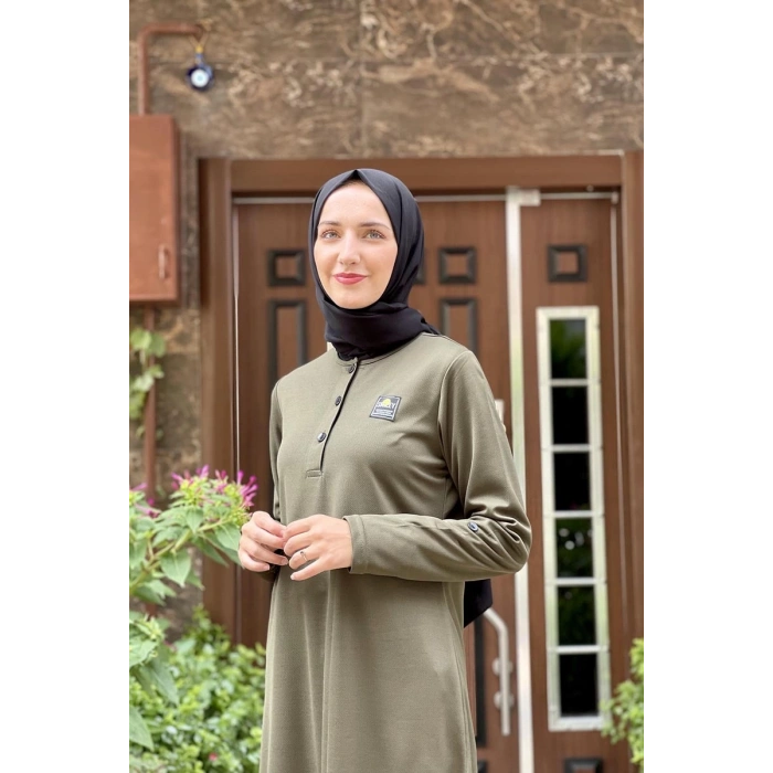 Moda Çizgi Desenli Tunik