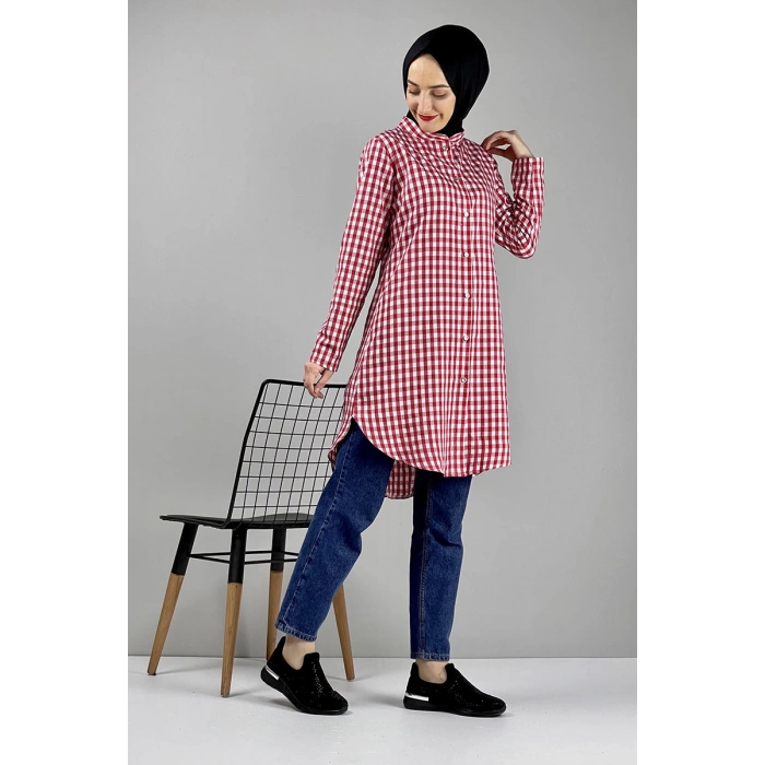 Moda Çizgi Desenli Tunik