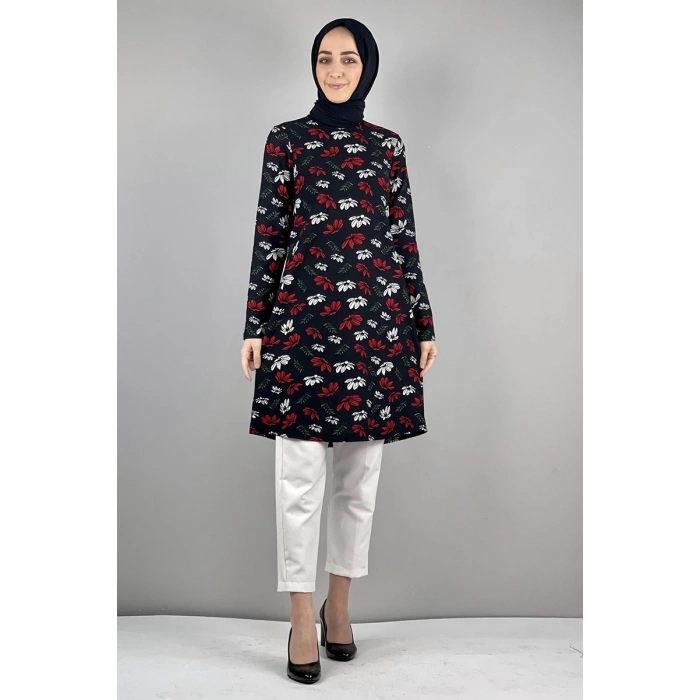 Moda Çizgi Desenli Tunik