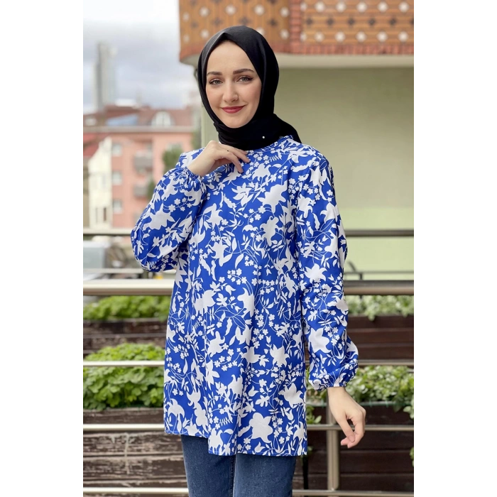 Moda Çizgi Desenli Tunik