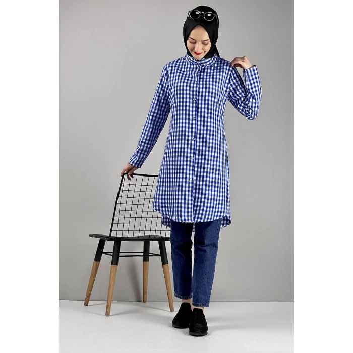 Moda Çizgi Desenli Tunik