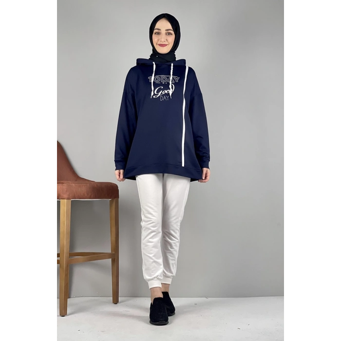 Moda Çizgi Desenli Tunik