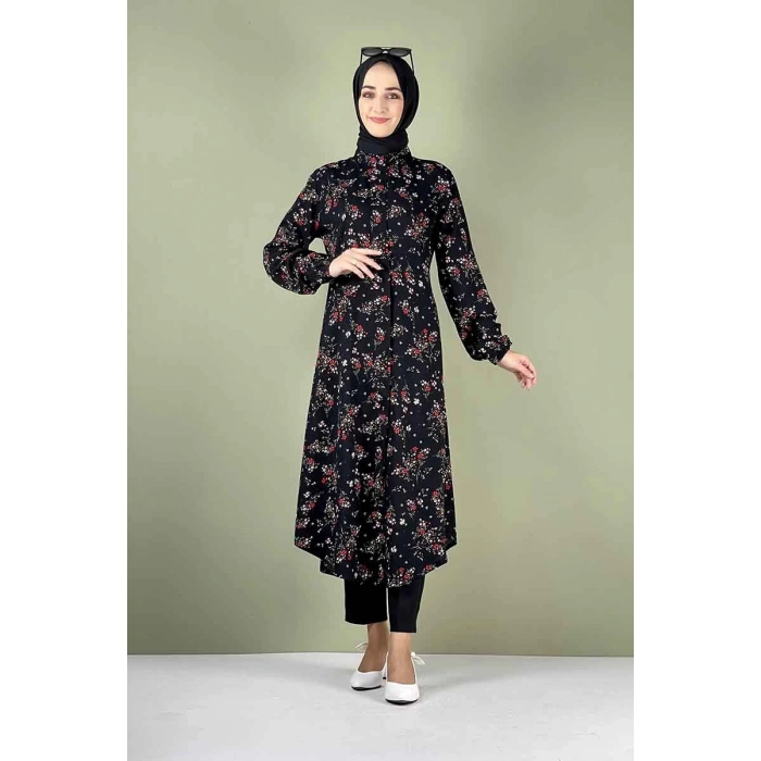 Moda Çizgi Desenli Tunik