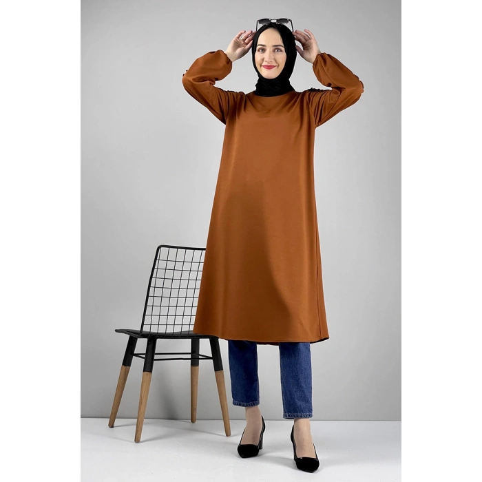 Moda Çizgi Desenli Tunik