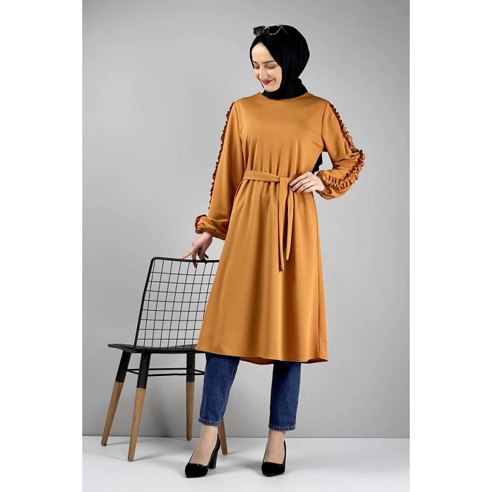 Moda Çizgi Desenli Tunik