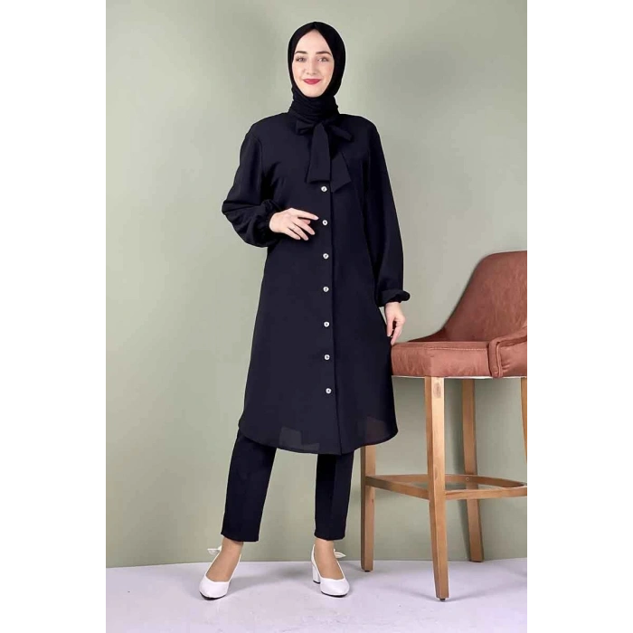 Moda Çizgi Desenli Tunik