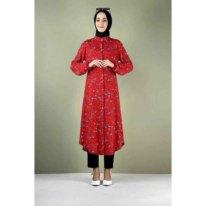 Moda Çizgi Desenli Tunik