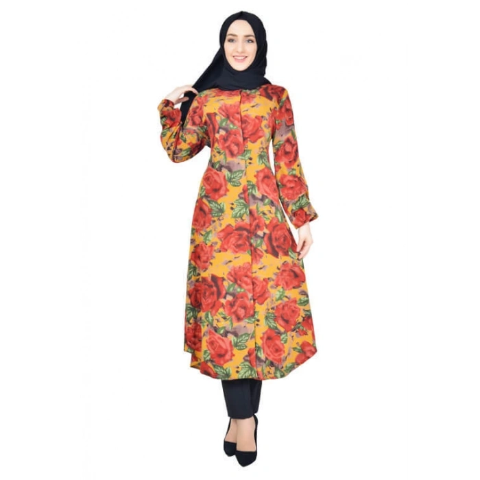 Moda Çizgi Desenli Tunik