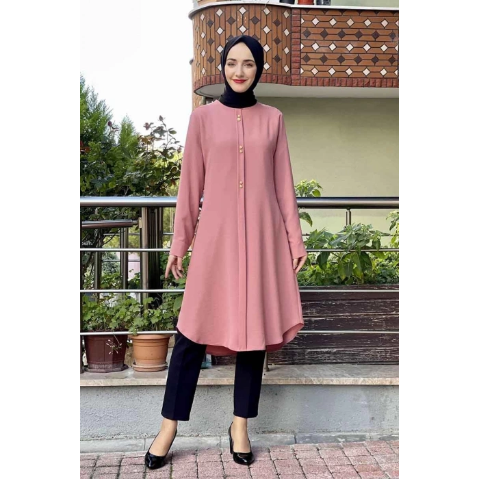 Moda Çizgi Desenli Tunik