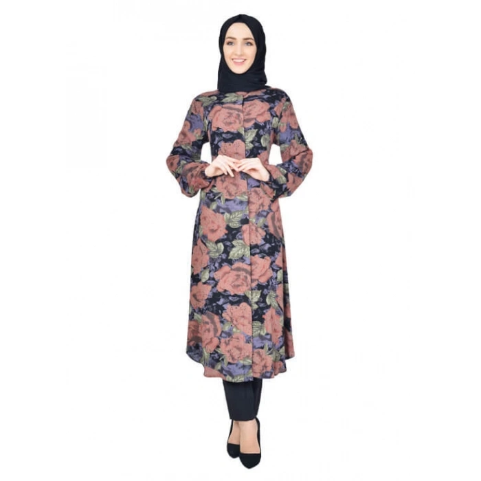 Moda Çizgi Desenli Tunik