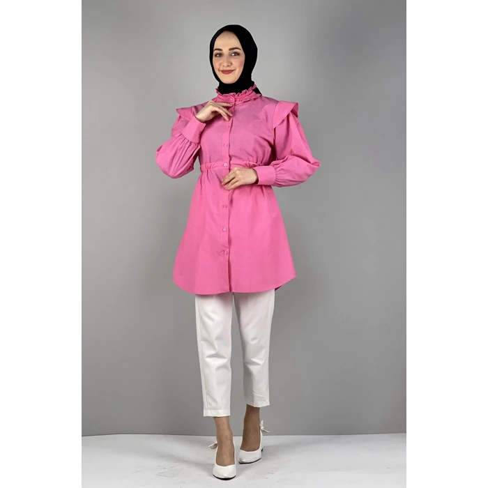 Moda Çizgi Desenli Tunik