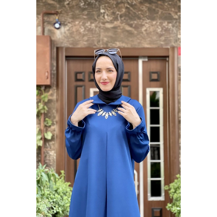 Moda Çizgi Desenli Tunik