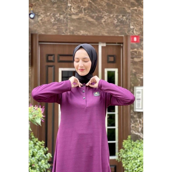 Moda Çizgi Desenli Tunik