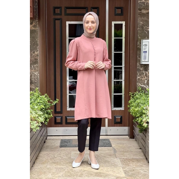 Moda Çizgi Desenli Tunik