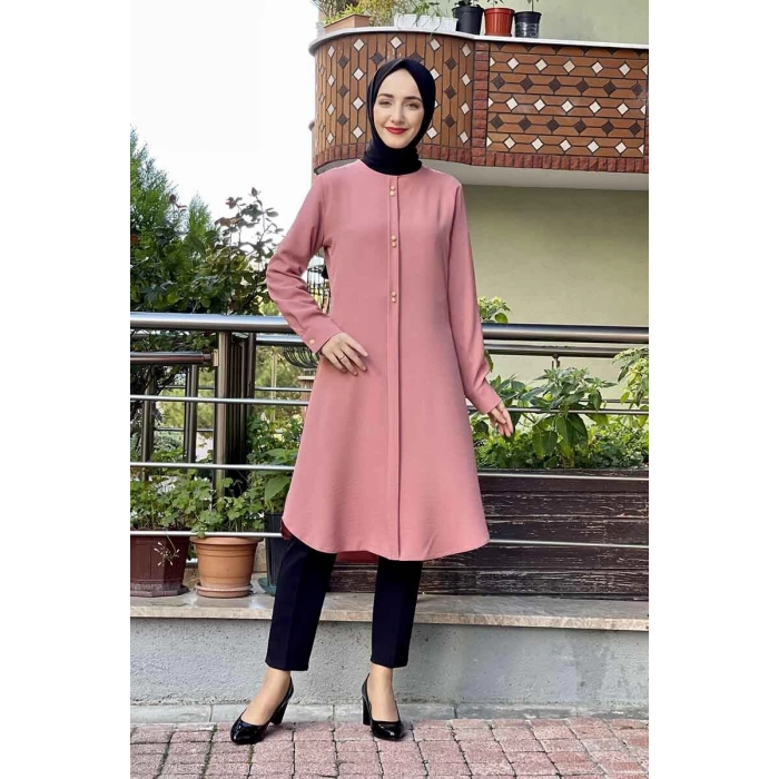 Moda Çizgi Desenli Tunik