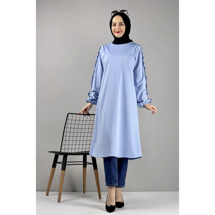 Moda Çizgi Desenli Tunik