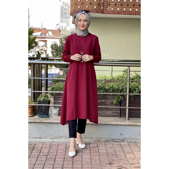 Moda Çizgi Desenli Tunik