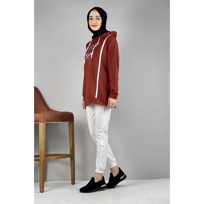 Moda Çizgi Desenli Tunik