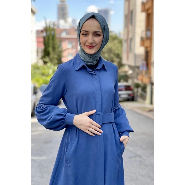 Moda Çizgi Desenli Tunik