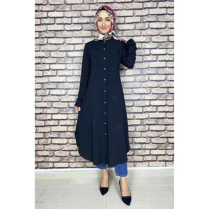 Moda Çizgi Desenli Tunik