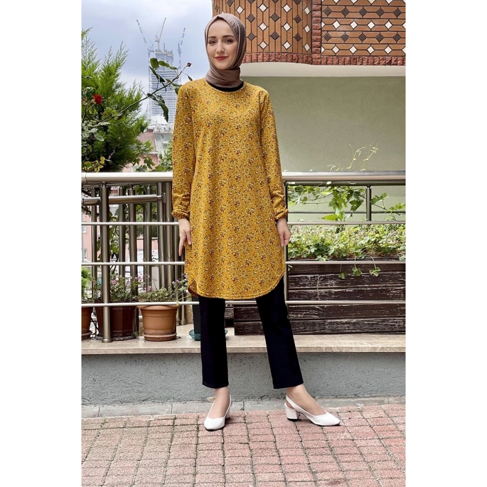 Moda Çizgi Desenli Tunik