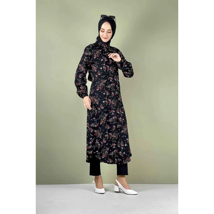 Moda Çizgi Desenli Tunik