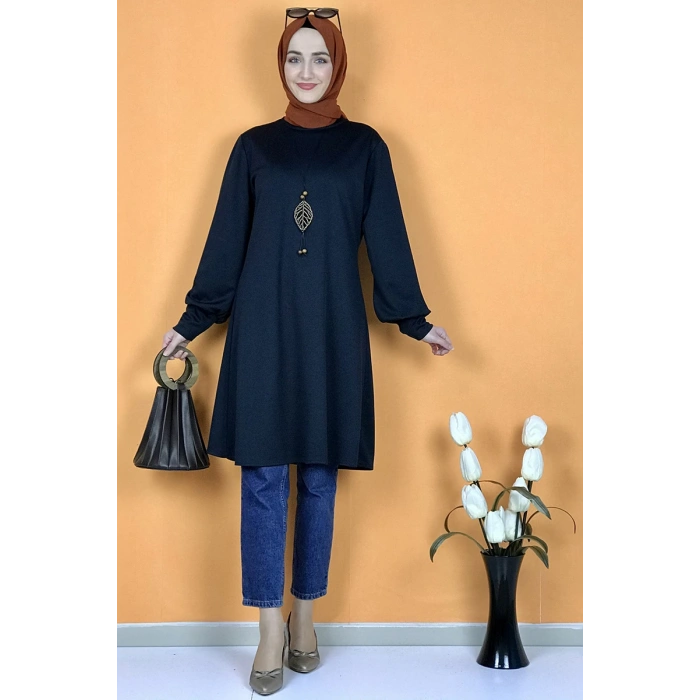 Moda Çizgi Desenli Tunik