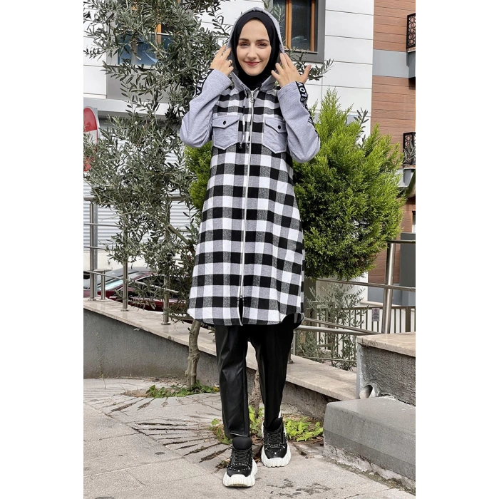 Moda Çizgi Desenli Tunik