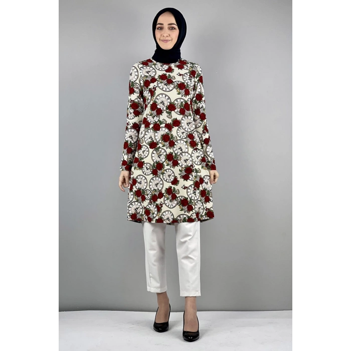 Moda Çizgi Desenli Tunik