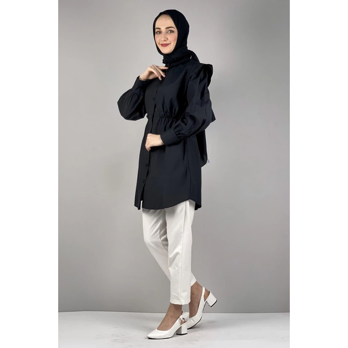 Moda Çizgi Desenli Tunik