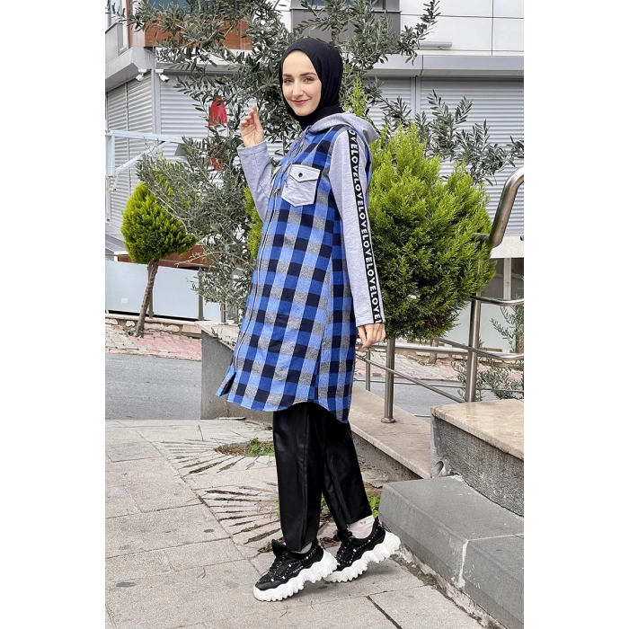 Moda Çizgi Desenli Tunik