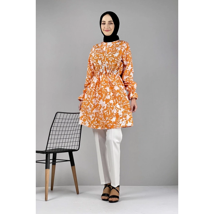 Moda Çizgi Desenli Tunik