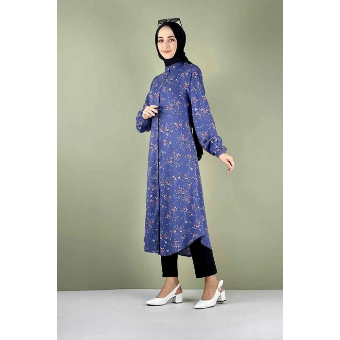 Moda Çizgi Desenli Tunik