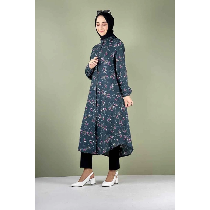 Moda Çizgi Desenli Tunik