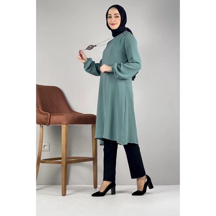 Moda Çizgi Desenli Tunik