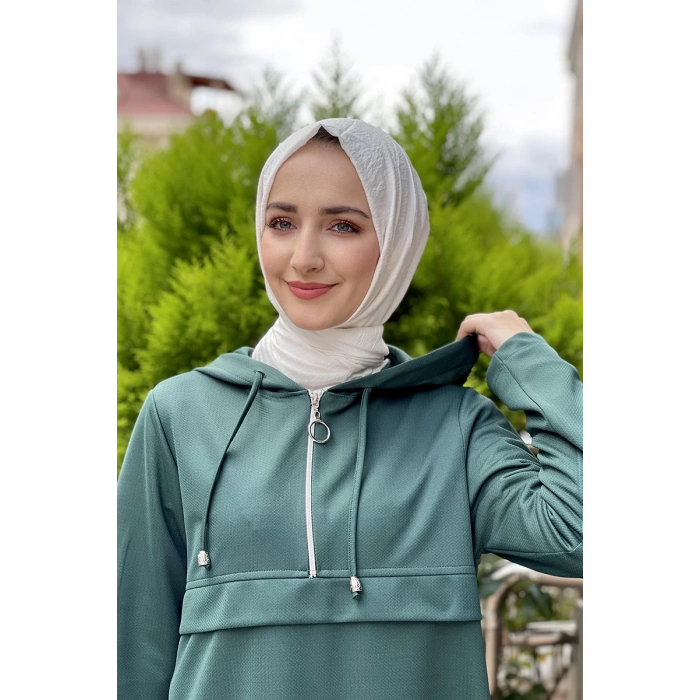 Moda Çizgi Desenli Tunik
