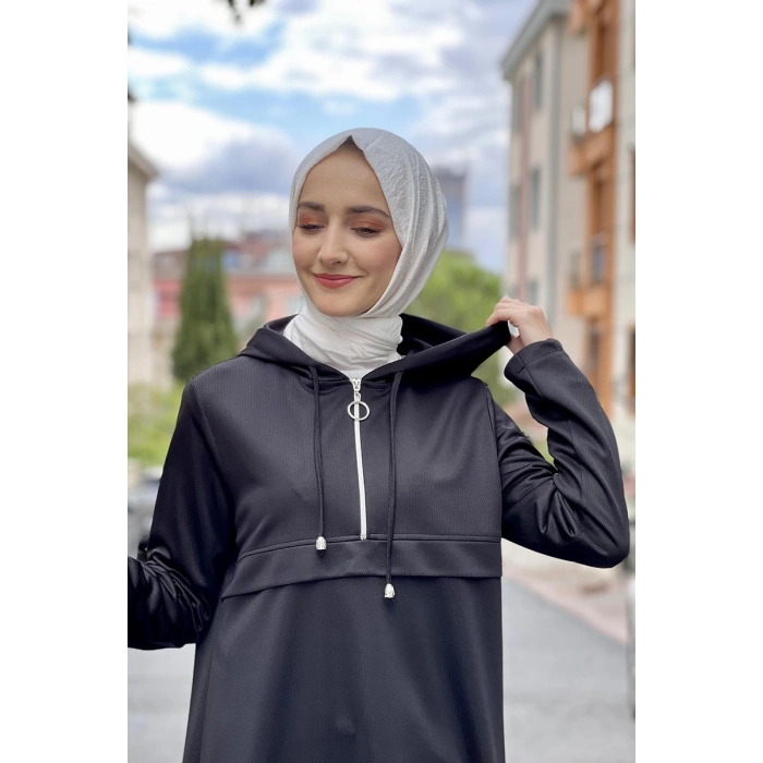 Moda Çizgi Desenli Tunik