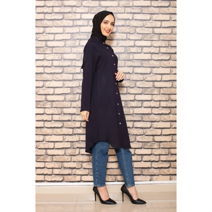 Moda Çizgi Desenli Tunik